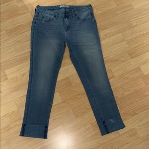 Guess Women’s Blue Cuffed Stretch Jeans